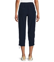 Intro Petite Size Janja Active Ease Bungee Adjustable Hem Capri Pull-On Pants