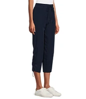 Intro Petite Size Janja Active Ease Bungee Adjustable Hem Capri Pull-On Pants