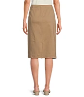 Intro Petite Size Nia Denim Tummy Control Waist Pull-On Pencil Skirt