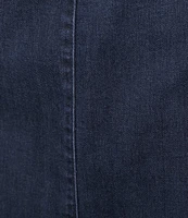 Intro Petite Size Nia Denim Tummy Control Waist Pull-On Pencil Skirt