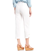 Intro Petite Size Pull-On Curved Hem Capri Pants