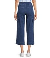 Intro Petite Size Pheobe Freedom Denim Pull-On Capri Cargo Pants