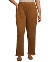 Intro Plus Size Blair Suede Knit Pull-On Pants