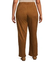 Intro Plus Size Blair Suede Knit Pull-On Pants