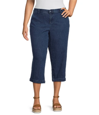Intro Plus Size Ricky Crop Stretch Twill Pants