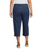 Intro Plus Size Ricky Crop Stretch Twill Pants