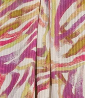 Intro Plus Size Woven Cattleya Split V-Neck 3/4 Roll-Tab Sleeve Button Front Shirt
