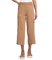 Intro Rib Knit Pheobe Pull-On Cargo Capri Pants