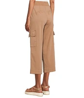 Intro Rib Knit Pheobe Pull-On Cargo Capri Pants