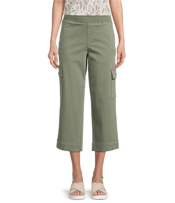 Intro Rib Knit Pheobe Pull-On Cargo Capri Pants