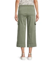 Intro Rib Knit Pheobe Pull-On Cargo Capri Pants