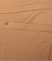 Intro Rose Heatseal Trim Side Hem Embellished Tummy Panel Mid Rise Bermuda Skimmer Shorts
