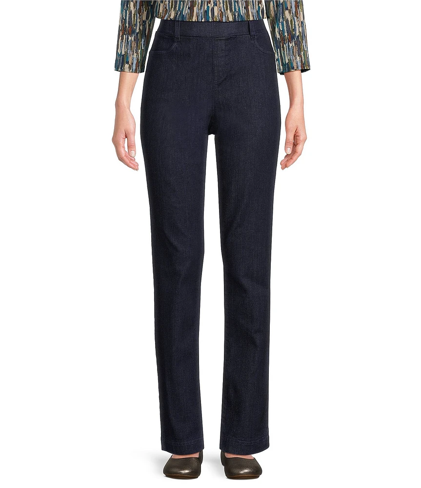 Intro Stella Straight Leg Pull-On Denim Pants