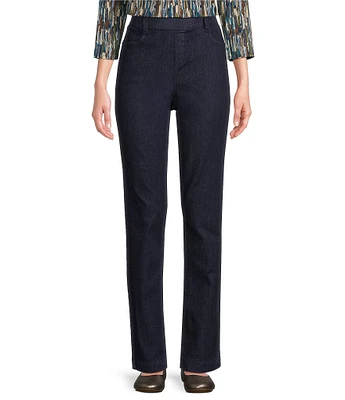 Intro Stella Straight Leg Pull-On Denim Pants