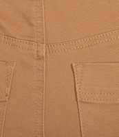 Intro Straight Slim Leg Frayed Hem Capri Pull-On Pants