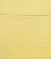 Intro Straight Slim Leg Frayed Hem Capri Pull-On Pants