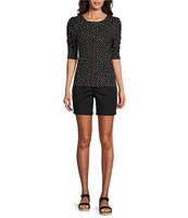 Intro Stretch Faux Fly Front Pull-On Shorts