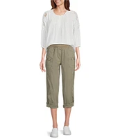 Intro Stretch Poplin Adjustable Length Pull-On Cargo Pants