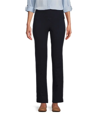 Intro Teri Love the Fit Straight Leg Knit Tummy Control Pull-On Pants