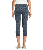 Intro Teri Love the Fit Textured Printed Tummy Control Capri Denim Leggings