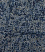 Intro Teri Love the Fit Textured Printed Tummy Control Capri Denim Leggings