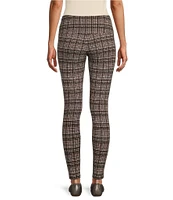 Intro Tummy Control Panel Multi Plaid Pull-On Leggings