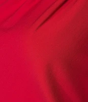 Investments Knit 3/4 Sleeve Front Drape Crew Neck Top