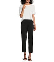 Investments Knit Short Sleeve Ballet Neck Top