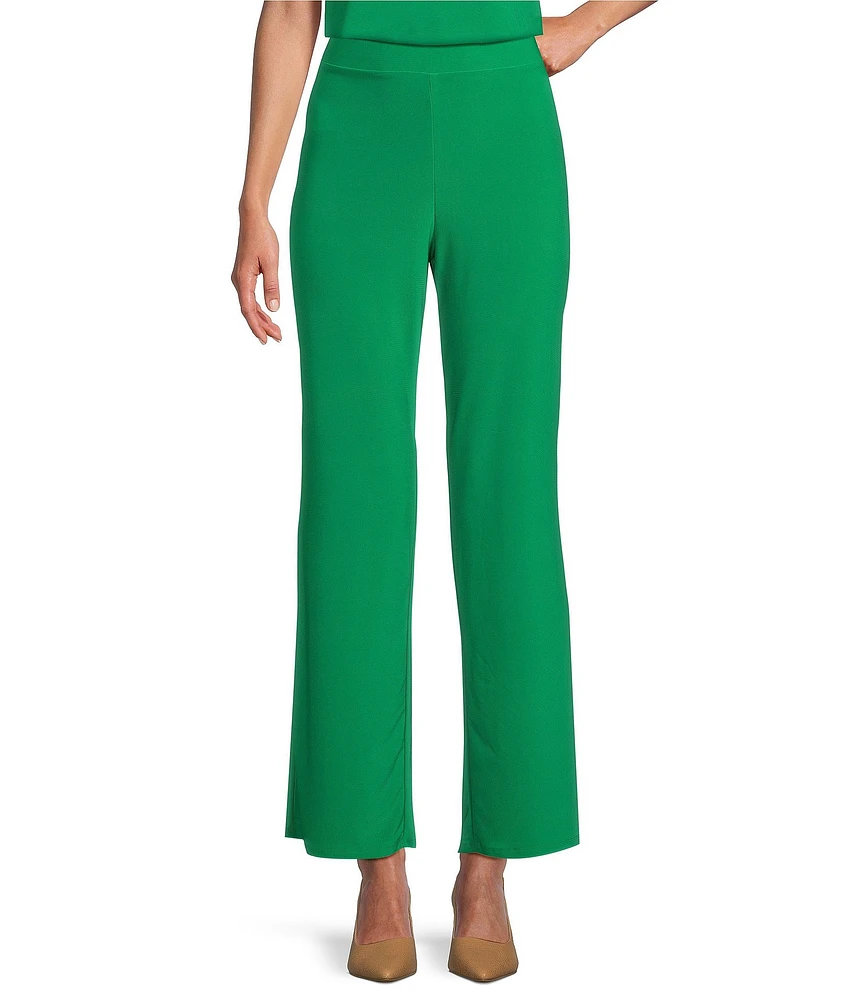 Investments Petite Size Soft Separates Wide Leg Elastic Waist Mid Rise Coordinating Pull-On Pants