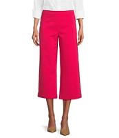 Investments Petite Size the PARK AVE fit Elite Stretch Pull-On Wide Leg Crop Pants