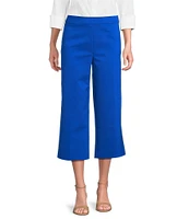 Investments Petite Size the PARK AVE fit Elite Stretch Pull-On Wide Leg Crop Pants