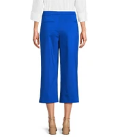 Investments Petite Size the PARK AVE fit Elite Stretch Pull-On Wide Leg Crop Pants