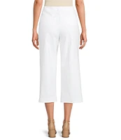 Investments Petite Size the PARK AVE fit Elite Stretch Pull-On Wide Leg Crop Pants