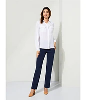 Investments Petite Size the 5TH AVE fit Straight Leg Pants