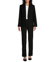 Investments Platinum Suiting Petite Size Long Sleeve One Button Notch Lapel Blazer