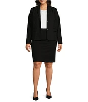 Investments Platinum Suiting Plus Size Pencil Skirt