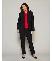 Investments Platinum Suiting Plus Size Slim Leg Pant