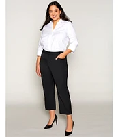 Investments Plus Size Taylor Gold Label Non-Iron 3/4 Sleeve Button Front Shirt