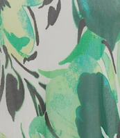 Investments Plus Size Soft Separates Abstract Floral Mesh Crew Neck Tank Top