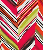 Investments Plus Size Soft Separates Multi Broken Chevron Reversible Crew to Scoop Neck Sleeveless Top