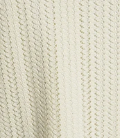 Investments Plus Size Soft Separates Sleeveless Crew Neck Crochet Top