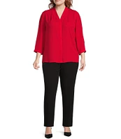 Investments Plus Size the 5TH AVE fit Straight Leg Pants