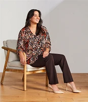 Investments Plus Size the 5TH AVE fit Straight Leg Pants