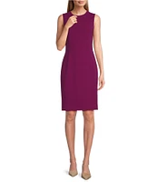 Investments Scuba Crepe Sleeveless Sheath Dress