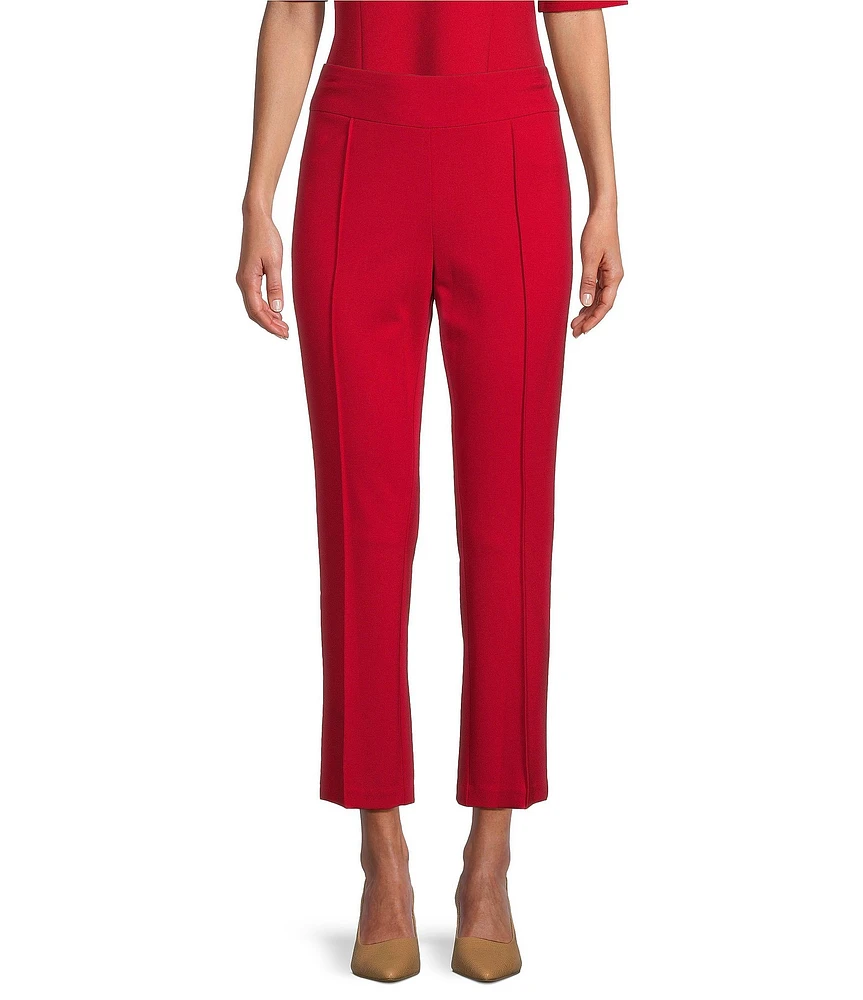 Investments Signature Ponte Pull-On Straight Ankle Pants