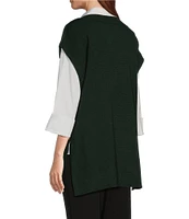 Investments Sleeveless V-Neck Sweater Vest