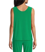 Investments Soft Separates Reversible Crew to Scoop Neck Sleeveless Top