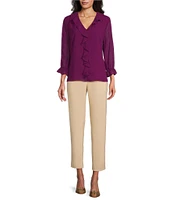Investments the PARK AVE fit Elite Stretch Ankle Straight Pants