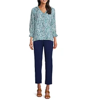 Investments the PARK AVE fit Elite Stretch Ankle Straight Pants