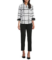 Investments the PARK AVE fit Elite Stretch Ankle Straight Pants